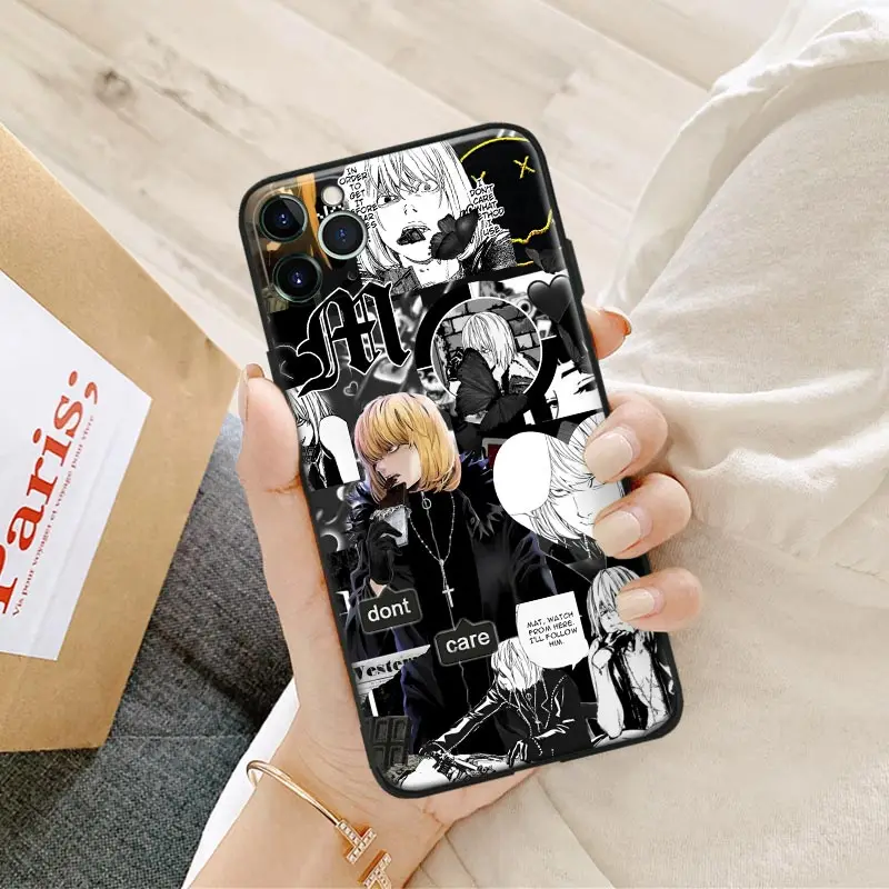 Mihael Keehl Death Note Аниме Стеклянный Силиконовый Чехол Для Телефона iPhone SE 6 7 8 Plus X XR XS 11 12 13 Mini Pro Max Cover Shell