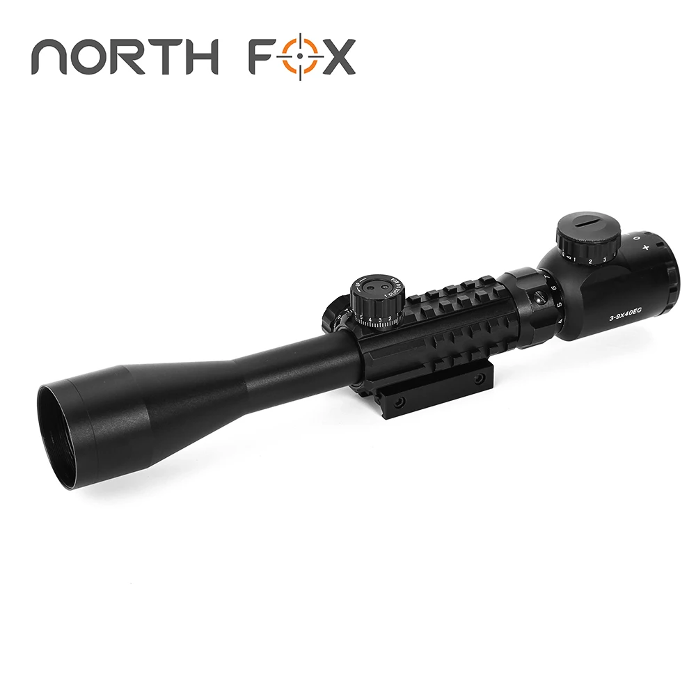 NORTH FOX 3-9x40 EG Оптический прицел для охоты, оптический прицел, тактический оптический прицел, подходящие аксессуары для снайперского страйкбола
