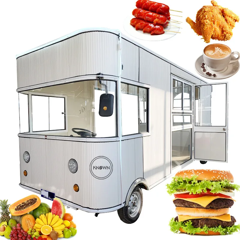 OEM Новый Уличный Продовольственный грузовик Мобильный автомобиль для быстрого приготовления хот-догов Индивидуальные киоски для мороженого и гамбургеров
