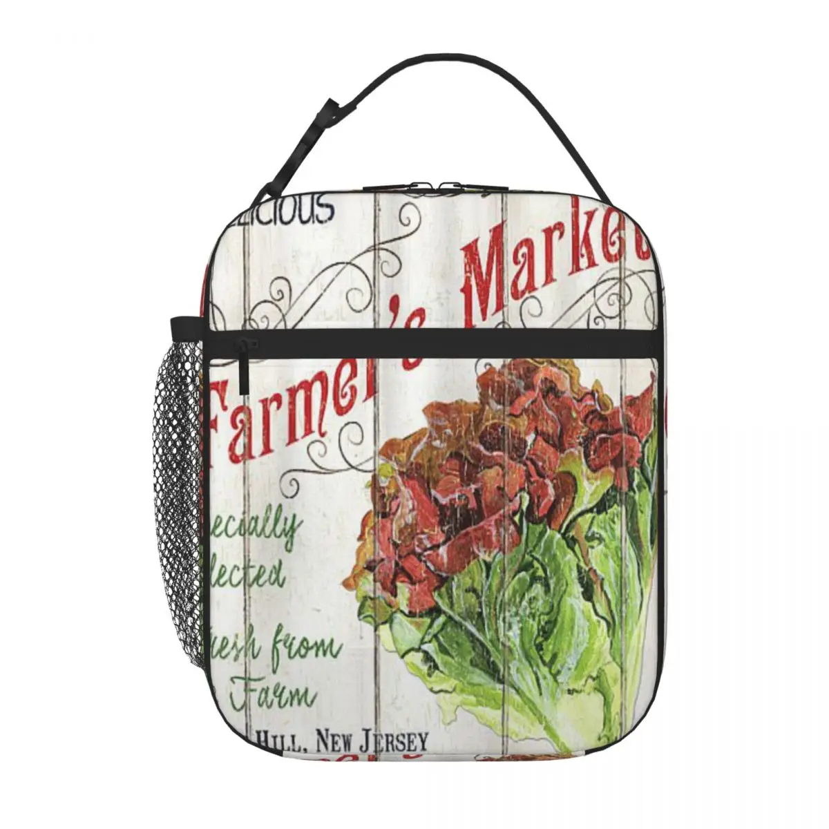 Organic Farm Market 3 Debbie Dewitt Lunch Tote Сумки-холодильники Упакованный ланч Kawaii Lunch Bag