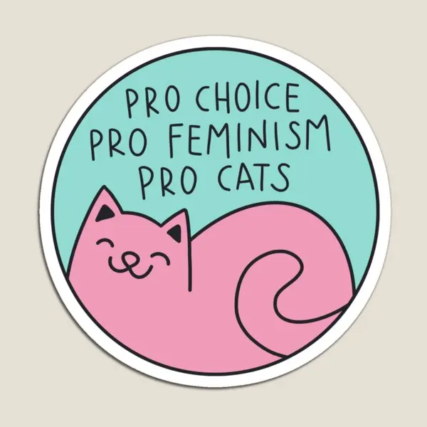 Pro Choice Pro Феминизм Pro Кошки Магнит Забавные Детские Наклейки Магнитные для Холодильника Органайзер Милый Домашний Декор Игрушка Детская