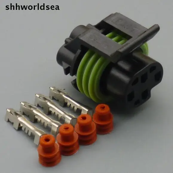 shhworldsea 4-контактный разъем для автоматического датчика кислорода автомобильный водонепроницаемый разъем для жгута проводов 12065298