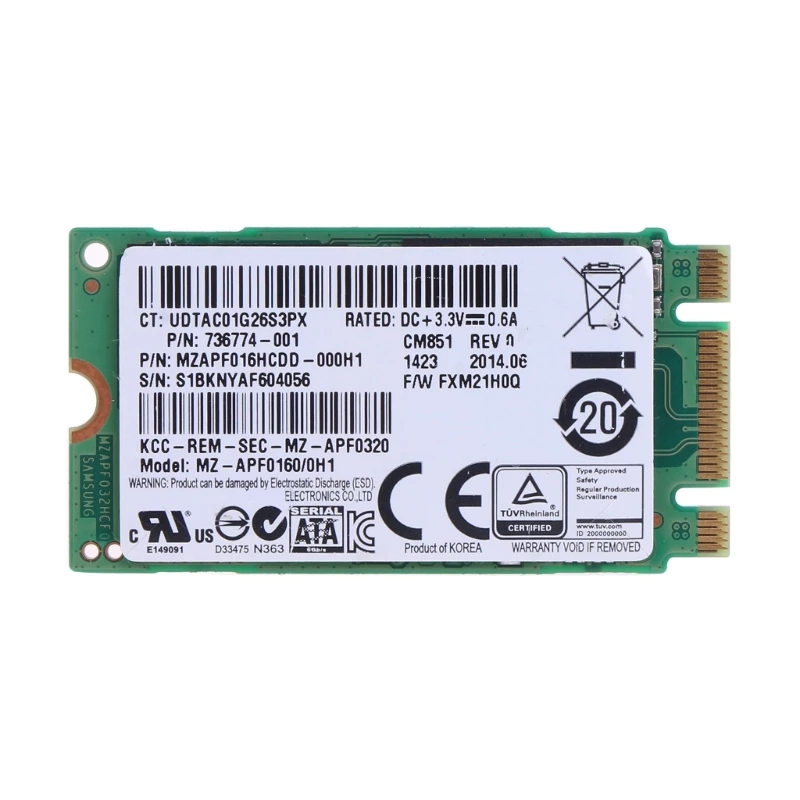 SSD 16 ГБ Внутренний твердый жесткий диск SSD 2242 Форм-фактор для настольных ПК Ноутбук челнока