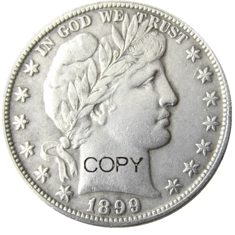 US 1899-Копировальные Монеты PSO Barber С Посеребренным покрытием в Полдоллара