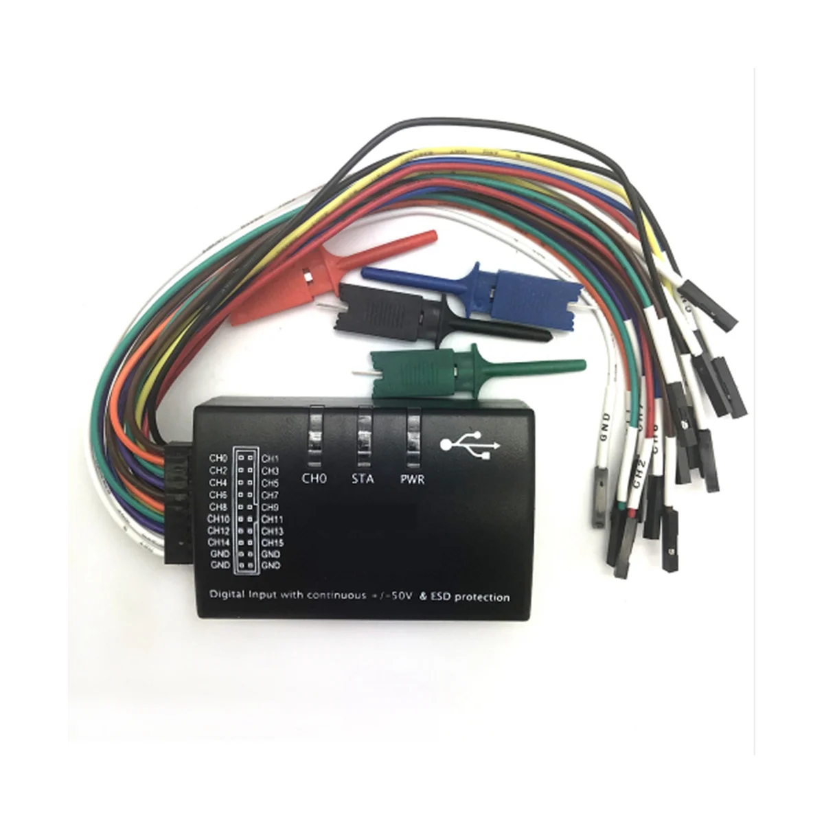 USB Logic 100 МГц 16-канальный логический анализатор для ARM FPGA H2-002