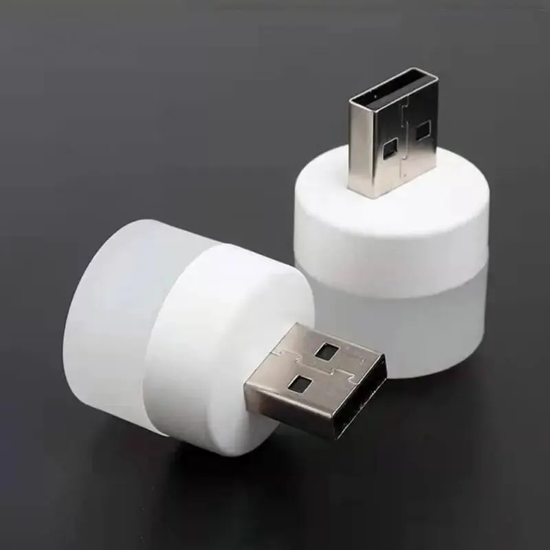 USB Night Light Мини Светодиодный Ночник USB Plug Лампа Power Bank Зарядка USB Маленькие Круглые Лампы Для Чтения С Защитой Глаз Книжные Фонари