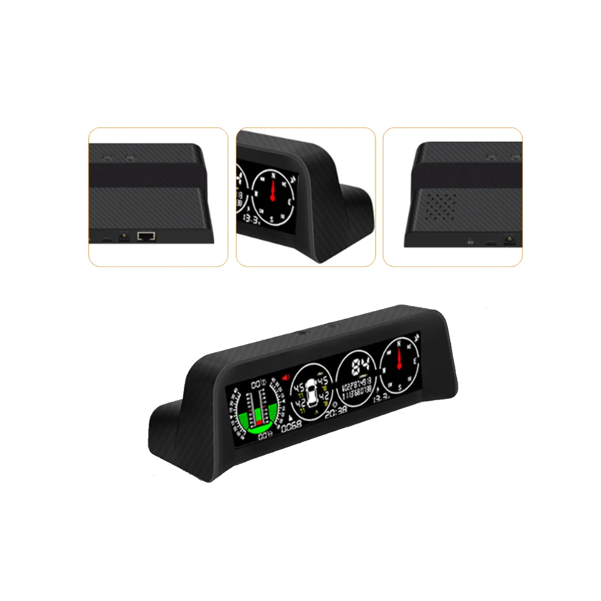 X91 3в1 GPS TPMS HUD для всех транспортных средств Измеритель скорости Наклона Инклинометр Автомобильный Компас Автомобильный HD-дисплей Head Up (Встроенные модели)