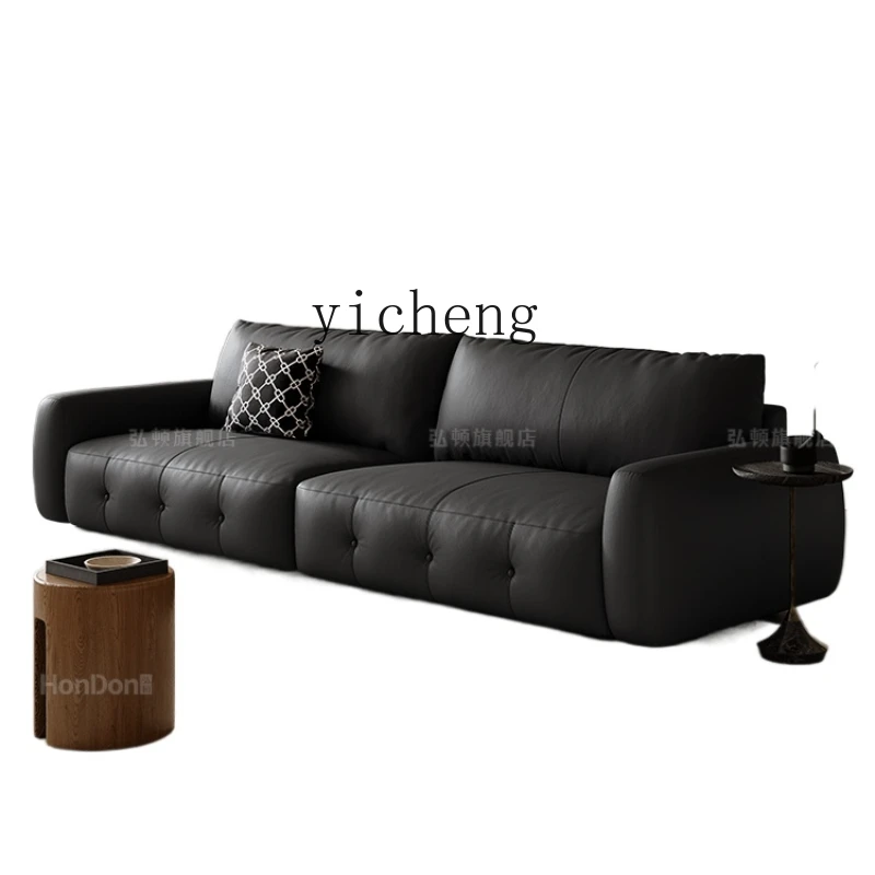 YY Диван Silent Wind из воловьей кожи с верхним слоем, итальянский минималистичный диван для гостиной