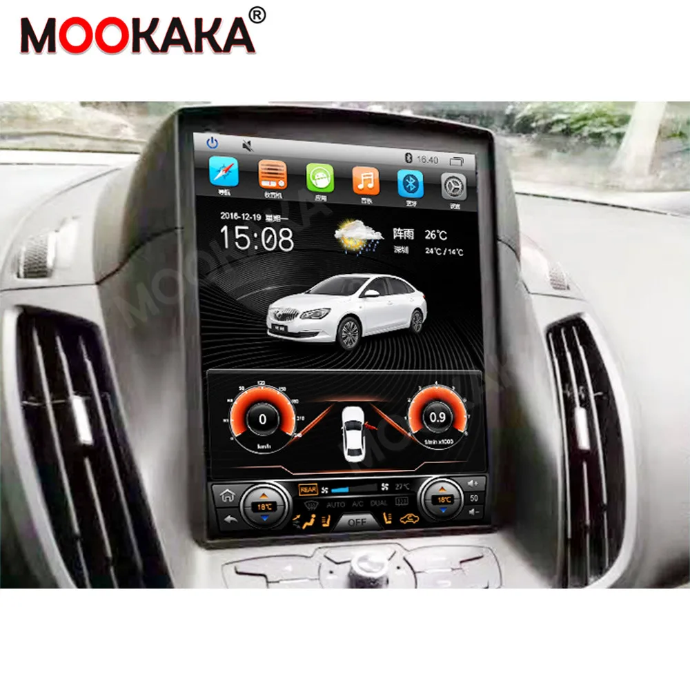 Автомагнитола Android 13 Tesla для Ford Kuga 2 Escape 3 2012-2019 Мультимедийный видеоплеер Android Навигация GPS Стерео