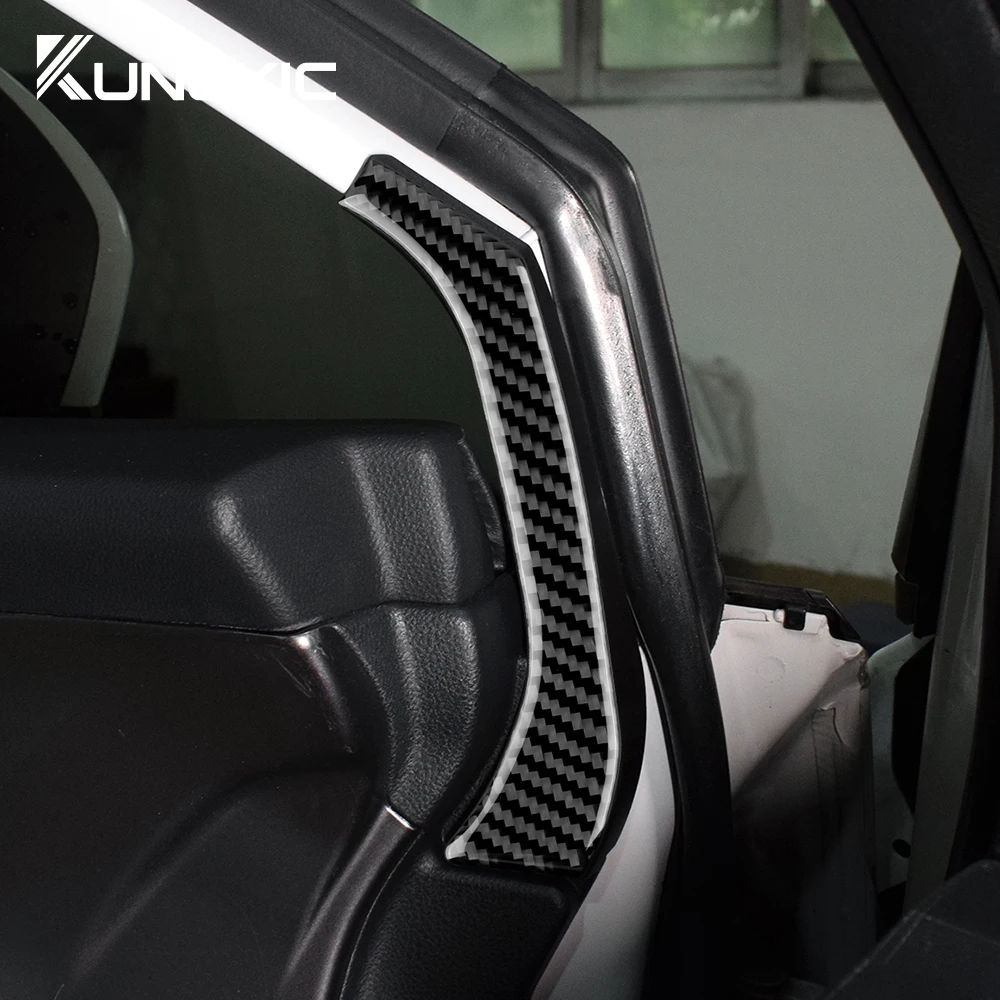 Автомобильная Внутренняя Стойка Окна Передней Двери для Subaru WRX/WRX STI 2022 2023 RHD LHD Настоящая Мягкая Наклейка Из Углеродного Волокна, Аксессуары Для Отделки