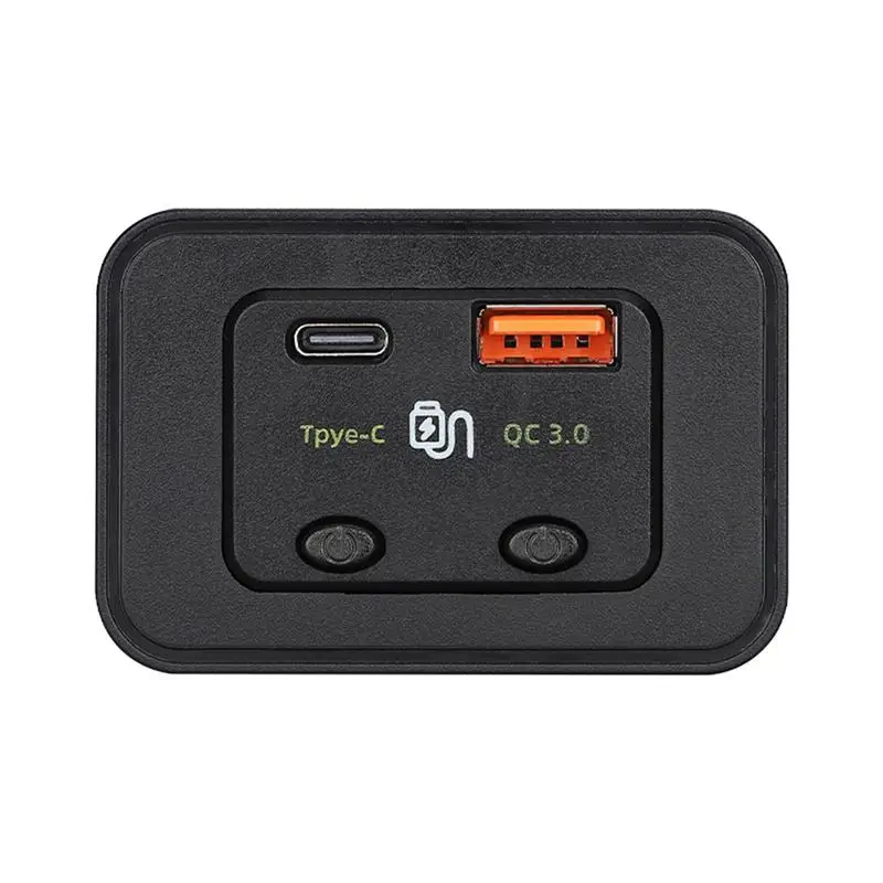 Автомобильное Зарядное Устройство Type C USB С Выходом Type-C Автомобильное USB-Зарядное Устройство С Переключателем Защиты Безопасности Заряжает 2 Устройства Smart Charging Truck RV