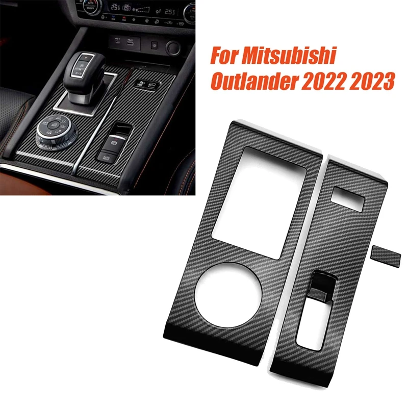 Автомобильные консоли, Накладка на панель переключения передач для Mitsubishi Outlander 2022 2023, Декоративная наклейка на центральную рамку управления LHD