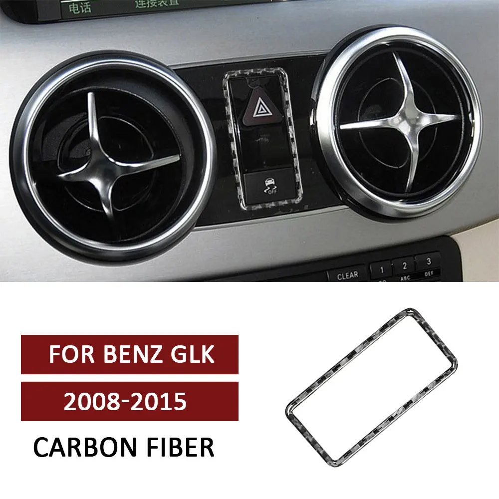 Автомобильные Сигнальные огни Рамка Отделка Наклейка для Mercedes Benz GLK 2008-2015 Наклейка из углеродного волокна Крышка Аксессуары для интерьера авто
