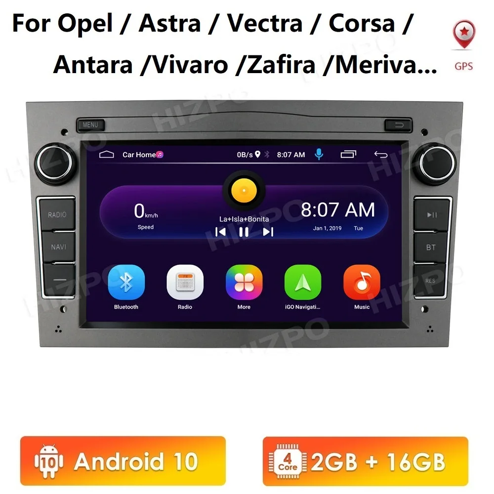 Автомобильный плеер Android 10 GPS Navi Стерео подходит для Vauxhall Opel Astra H G J Vectra Antara Zafira Corsa Signum Combo Meriva Bluetooth SWC