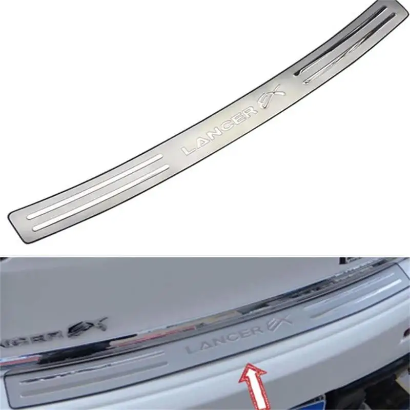 Автомобильный стайлинг для Mitsubishi Lancer EX 2010-2016 Накладка из нержавеющей стали, защита порога заднего бампера H