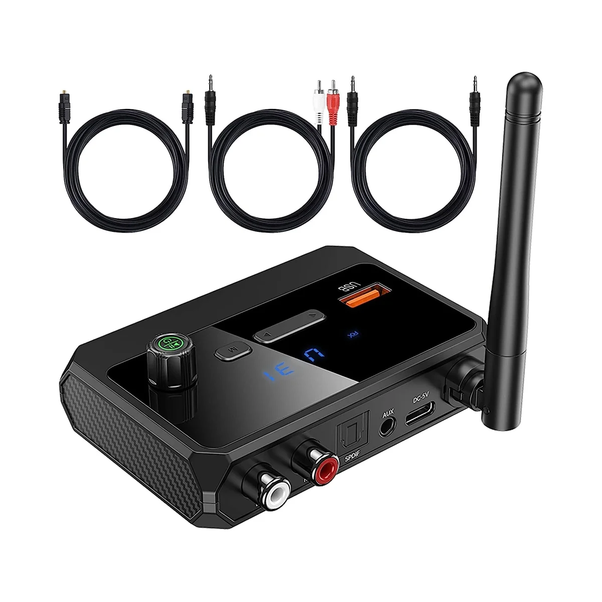Адаптер Bluetooth для стереоприемника - Приемник Bluetooth 5.3, Беспроводной аудиоадаптер для домашней стереосистемы