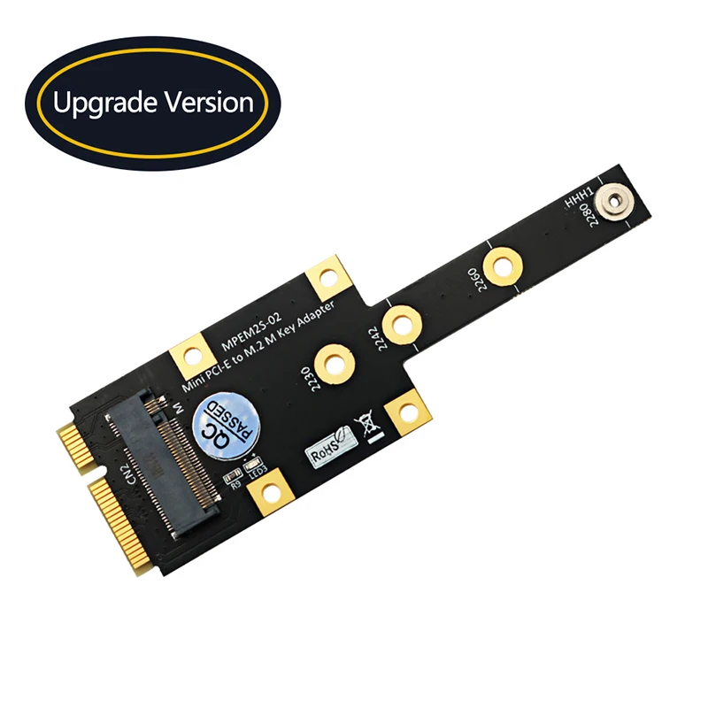 Адаптер SSD Mini PCI-E для NVME Mini PCI Express для M.2 M Key Converter Плата Расширения Riser Board для SSD 2230 2242 2260 2280 М2