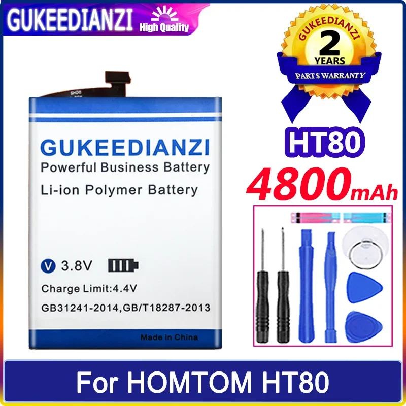 Аккумулятор GUKEEDIANZI HT 80 4800mAh для HOMTOM HT80 Bateria