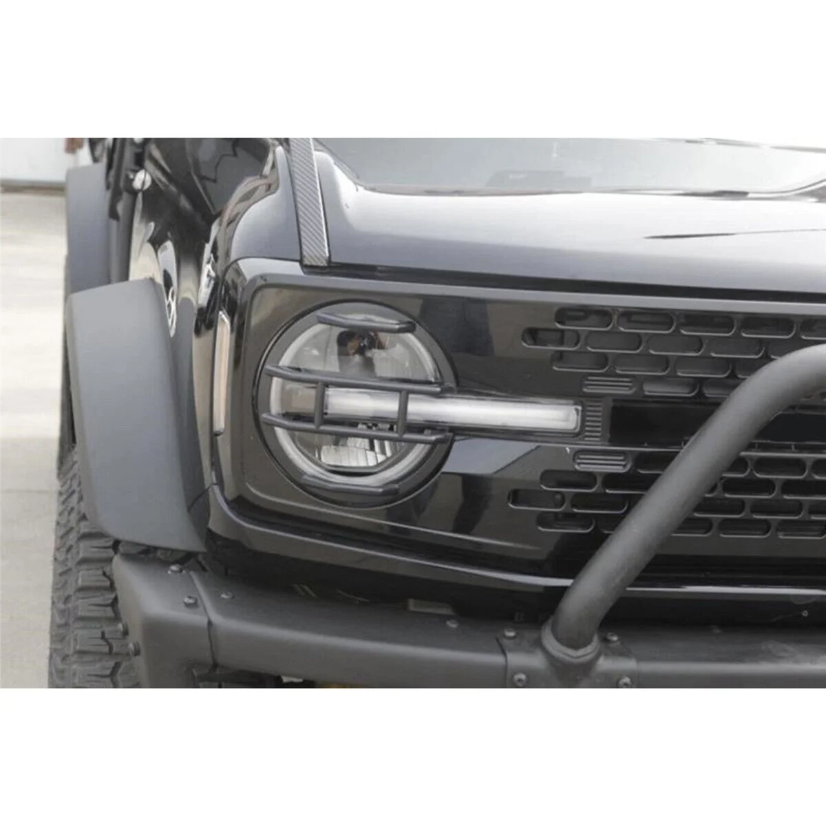 Аксессуары для Ford Bronco 2021-2023 Защита фар, отделка в стиле карбонового волокна