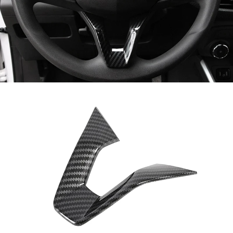 Аксессуары для отделки рулевого колеса автомобиля из углеродного волокна для Chevrolet Onix 2019-2021