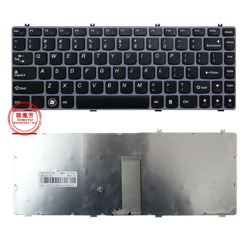 АМЕРИКАНСКАЯ НОВАЯ клавиатура для ноутбука Lenovo Y470 Y470N Y470P Y471 Y471A Y475 Y470A на английском