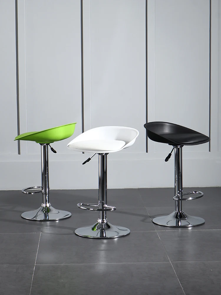 Барные стулья в скандинавском минимализме, современные высокие табуреты со спинками, барные стулья, кассовые аппараты, вращающиеся подъемные стулья на стойке регистрации, Прилавок
