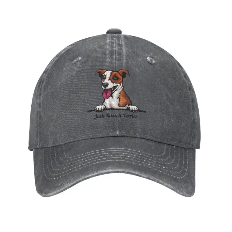 Бейсбольная кепка Джек Рассел терьера из хлопка в стиле панк унисекс для взрослых, регулируемая шляпа для папы для мужчин, женщин, улицы