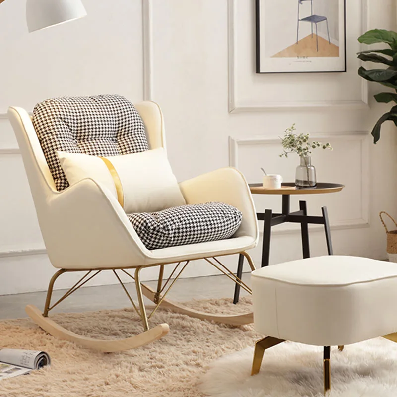 Белые минималистичные стулья для гостиной с подлокотниками в стиле итальянского ленивого дивана, напольная поясничная поддержка Sillon Мебель для дома