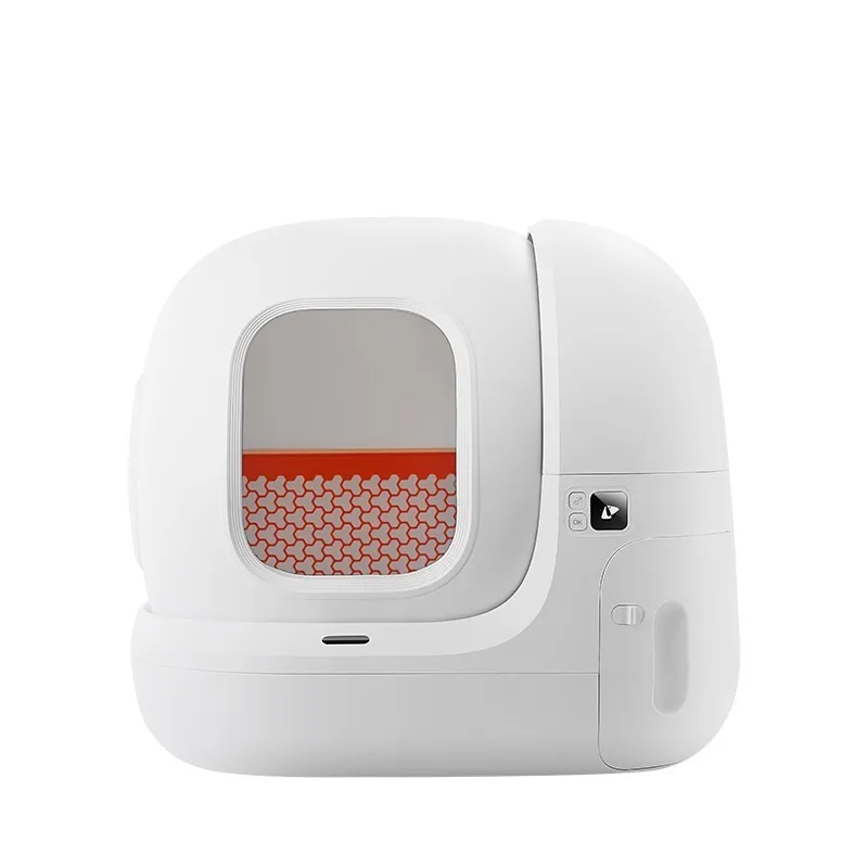 Белый Интеллектуальный Wifi, Автоматический Кошачий туалет для домашних животных