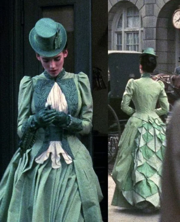 Бледно-зеленое Викторианское Вечернее платье Мины Вайноны Райдер от Брэма Стокера 