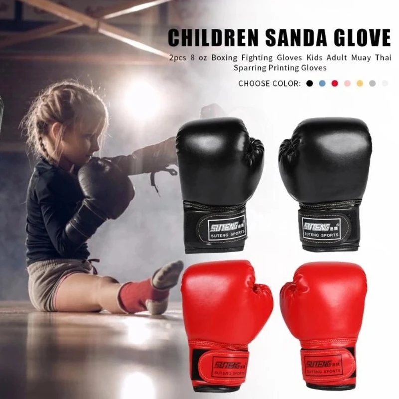 Боксерские перчатки, тренировочные перчатки, сумка для кикбоксинга в полусреднем весе, перчатки для мальчиков и девочек
