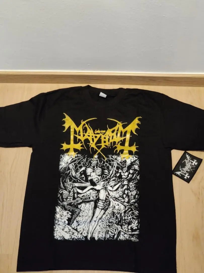 Винтажная футболка Mayhem tour с графическим рисунком полноразмерная с коротким рукавом от S до 5XL TT8490 с длинными рукавами