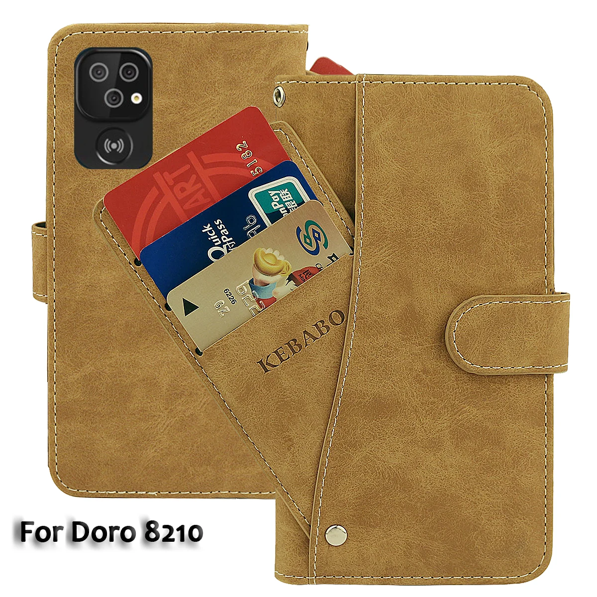 Винтажный кожаный бумажник Doro 8210 Case 6,09 