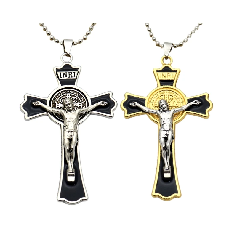Винтажный Святой Иисус для подвески в виде креста, металлическая машинка для ключей, декор сумочки