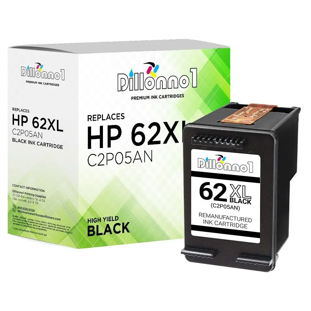 Восстановленный чернильный картридж HP 62XL Black (C2P05AN) для Officejet серии 5700