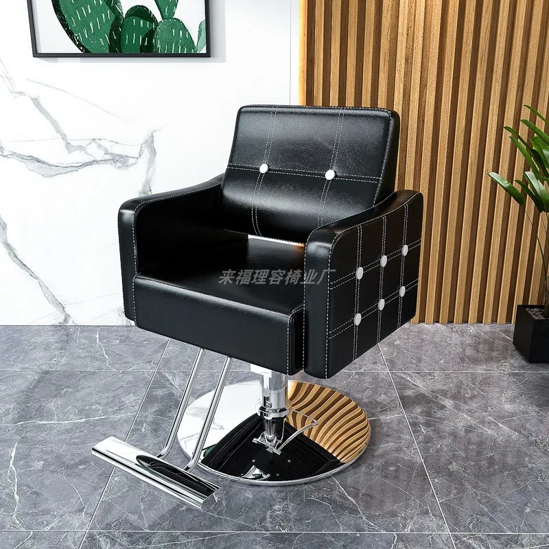 Вращающееся профессиональное кресло, Гидравлические кресла для стилистов, Парикмахерское кресло, Кожаная простая мебель Taburete Con Ruedas DWH