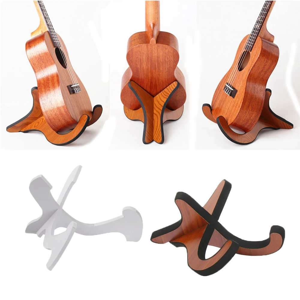 Высококачественная портативная Деревянная подставка для гитары в 3 стилях, Стойка для музыкальных Струн, Вертикальный дисплей для Гавайской гитары, Складной Держатель