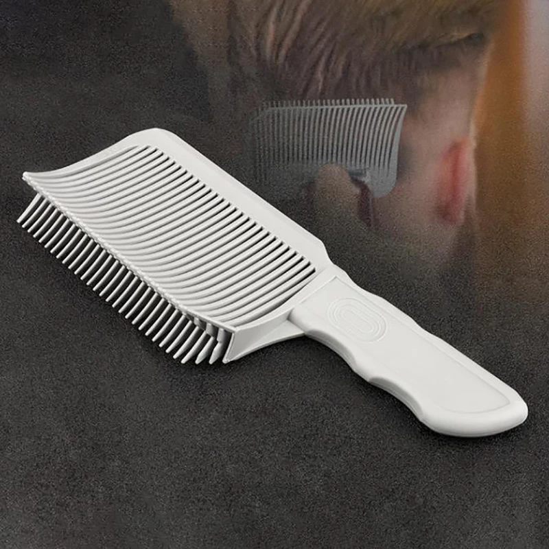 Выцветающая расческа Профессиональная парикмахерская машинка для стрижки волос с плоским верхом, мужская расческа для термостойкой выцветающей щетки