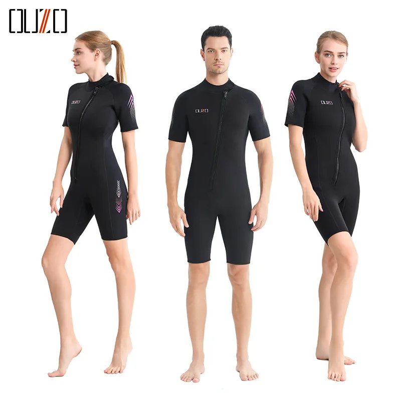 Гидрокостюм 3 мм для мужчин и женщин, суперэластичный утолщенный теплый костюм для серфинга, цельный гидрокостюм с короткими рукавами, зимний купальник, гидрокостюм
