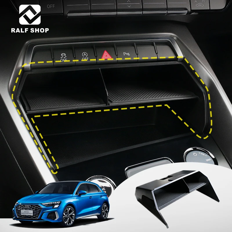 Горячая Распродажа Аксессуаров для интерьера автомобиля Лоток Органайзер Управление Контейнер для хранения Conter Для Audi A3L