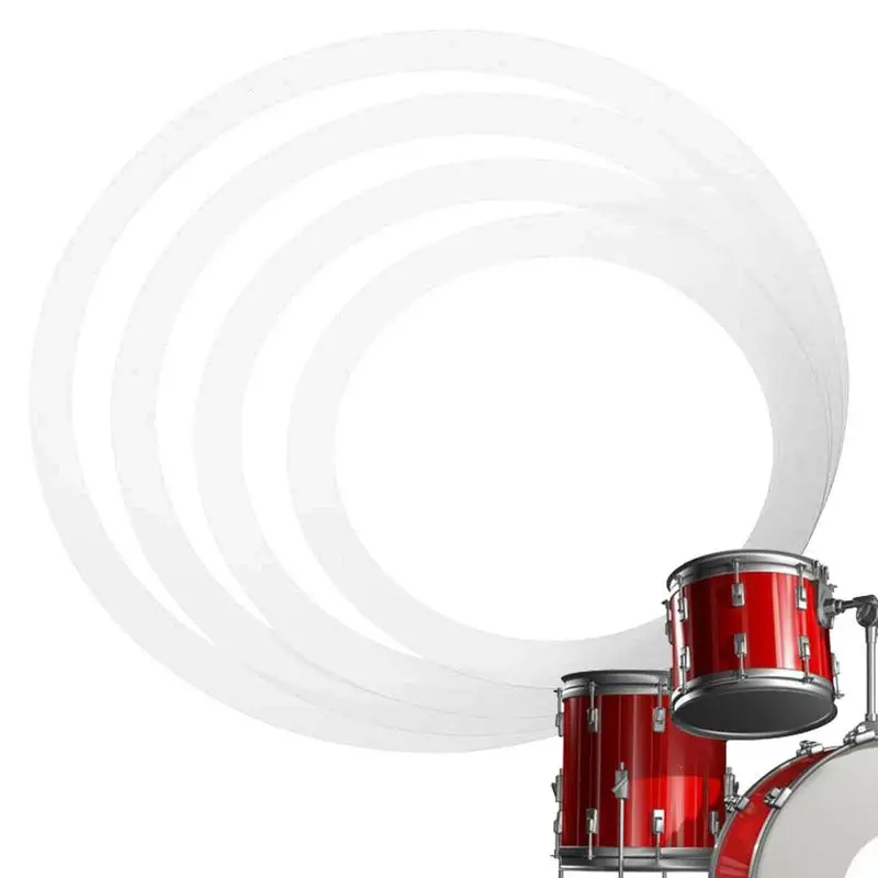 Демпфирующие кольца Ограничитель барабана Звуковая катушка Комплект для отключения звука Малый барабан Набор для занятий с барабаном для членов семьи в подарок