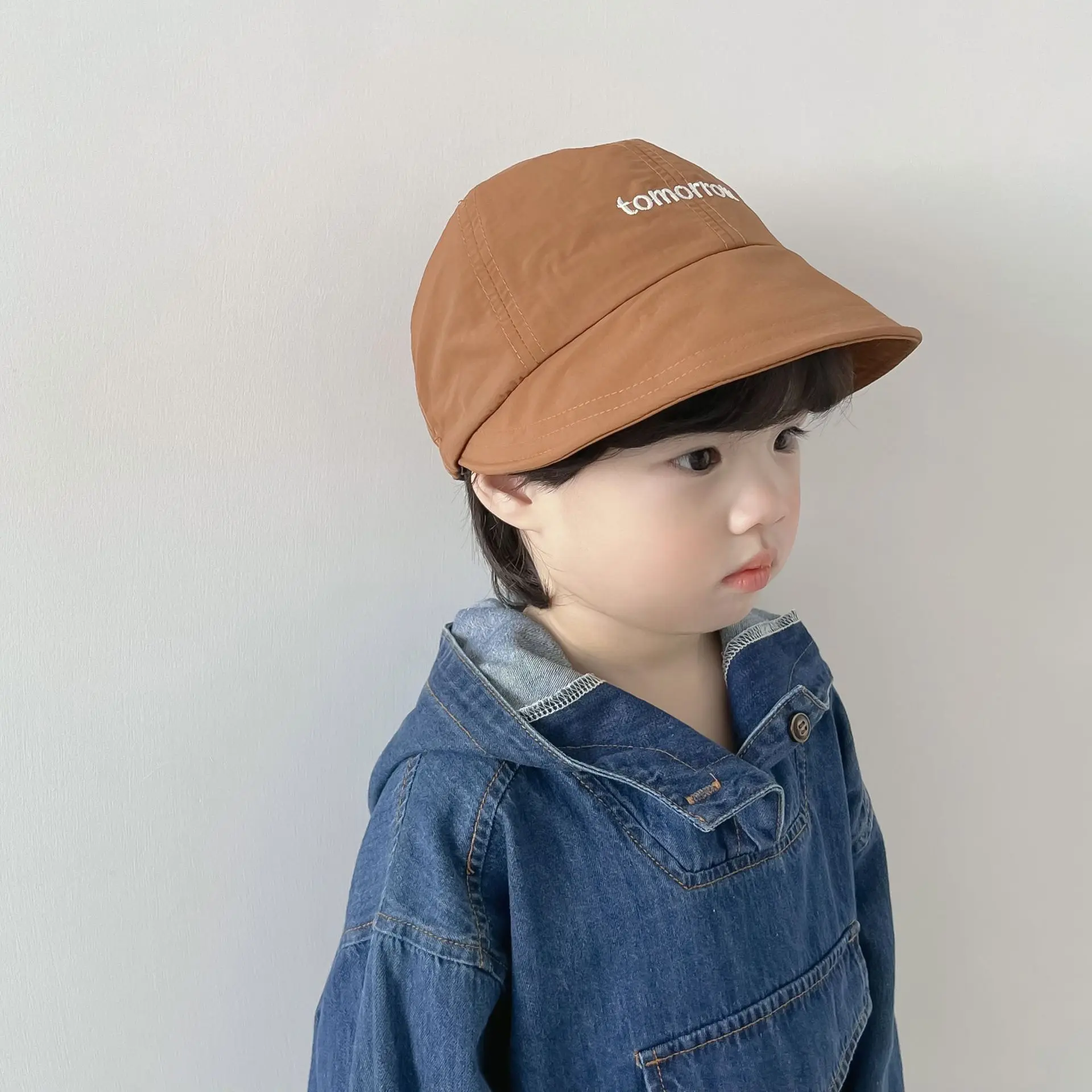 Детская шляпа, летняя корейская версия, быстросохнущая бейсболка с надписью для мальчиков и девочек, детская солнцезащитная бейсболка с солнцезащитным кремом