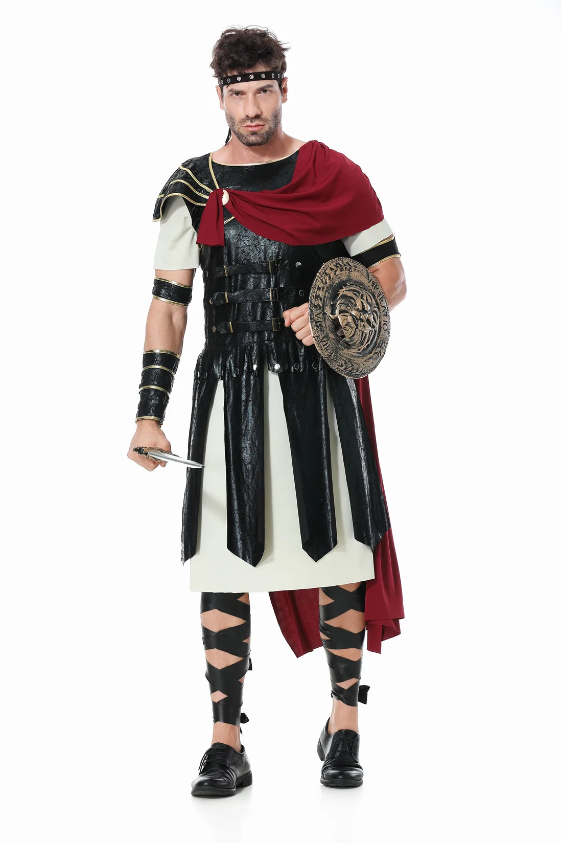 Детский костюм Древнеримского воина, косплей взрослого мужчины, костюм Спартанского воина