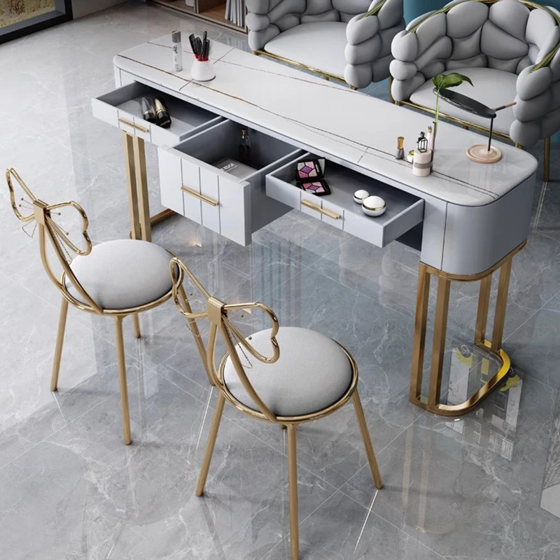 Дизайнерский Профессиональный Маникюрный столик для оформления гелевых ногтей в гостиной, Женская мебель для маникюра LJ50MT