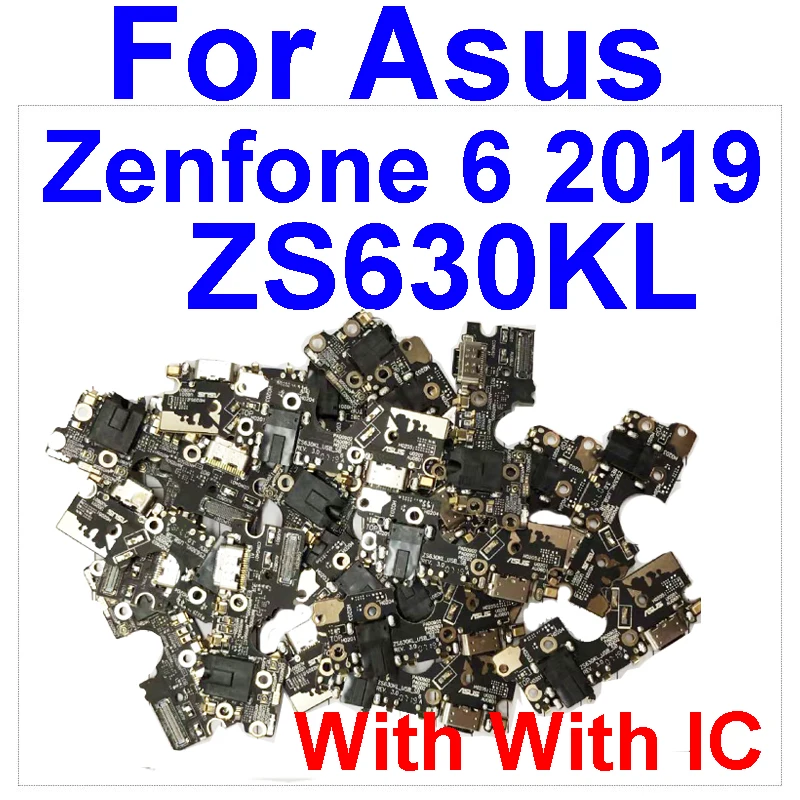 Для Asus Zenfone 6 ZS630KL Порт Зарядки Гибкий Кабель Запасные Части Для ASUS ZS630KL Разъем Зарядного Устройства Плата Гибкого Кабеля