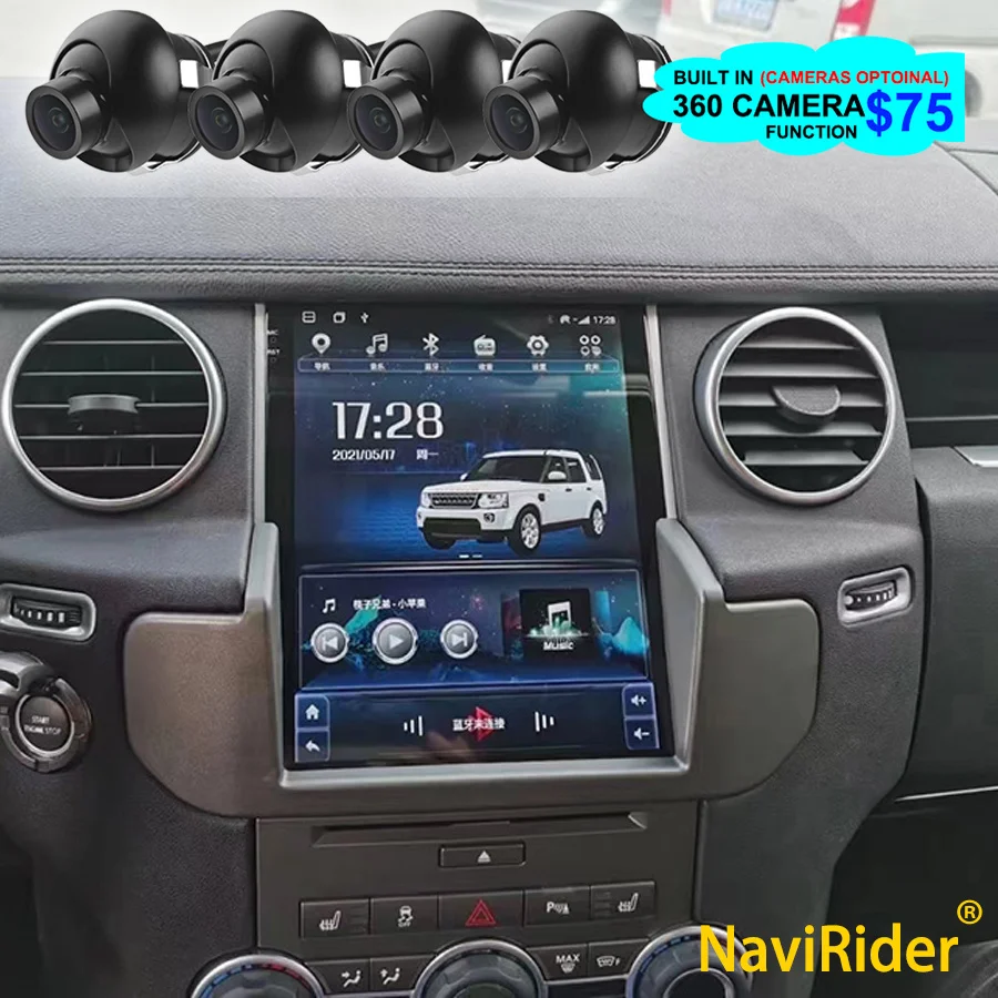 Для Land Rover Discovery 4 LR4 2009-2016 Мультимедийный видеоплеер Android 13 с IPS экраном в стиле Tesla 2Din, радио, GPS, стерео, Carplay