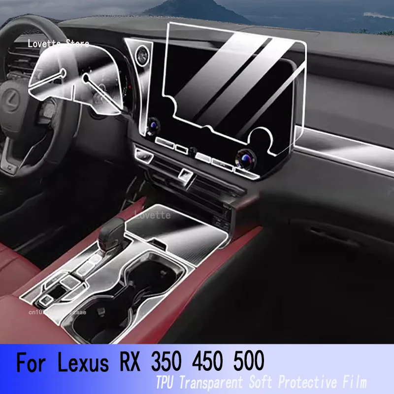 Для Lexus RX 350 450 500h (2023) Автомобильная GPS-навигация, защитный ЖК-экран из ТПУ, защитная пленка от царапин, Защитная пленка PPF