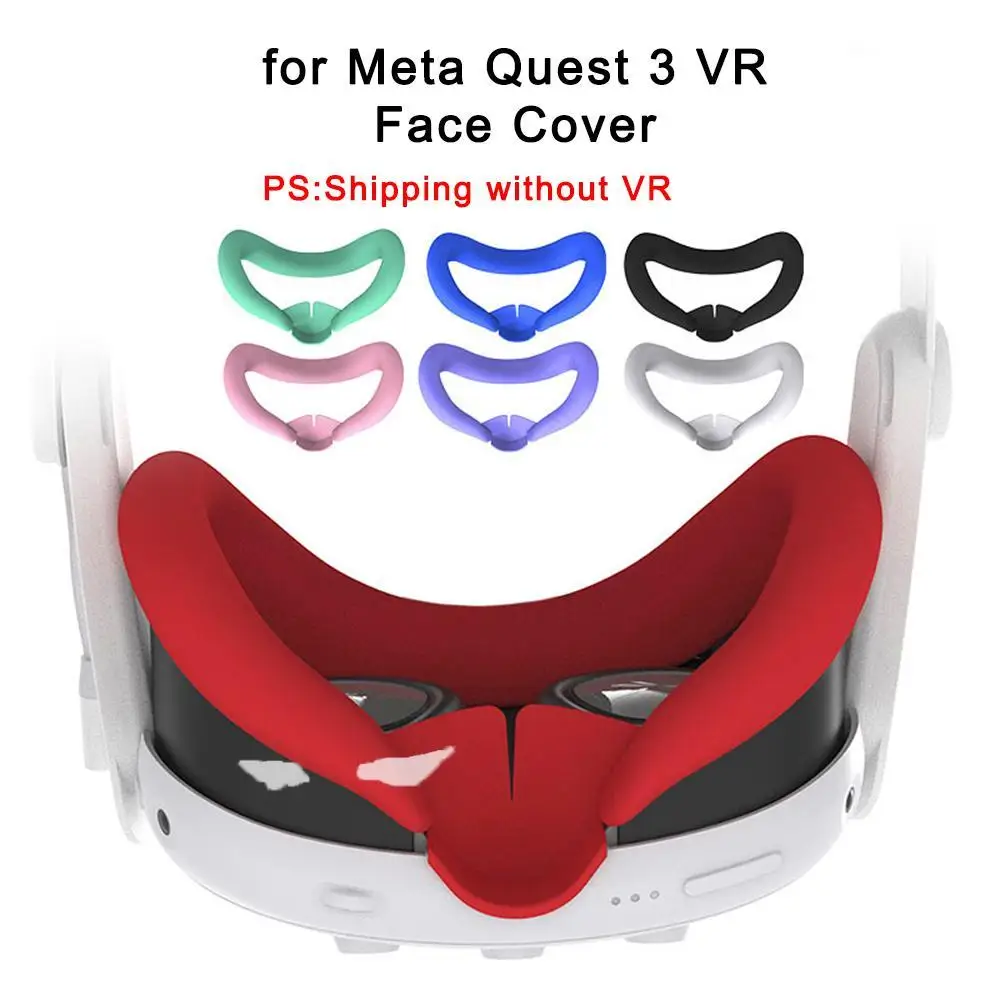 Для Meta Quest 3 VR Face Cover Силиконовая Маска Для Глаз, Устойчивая К Поту И Пыли, Сменная Силиконовая Накладка Для лица Для Аксессуаров Quest 3 VR