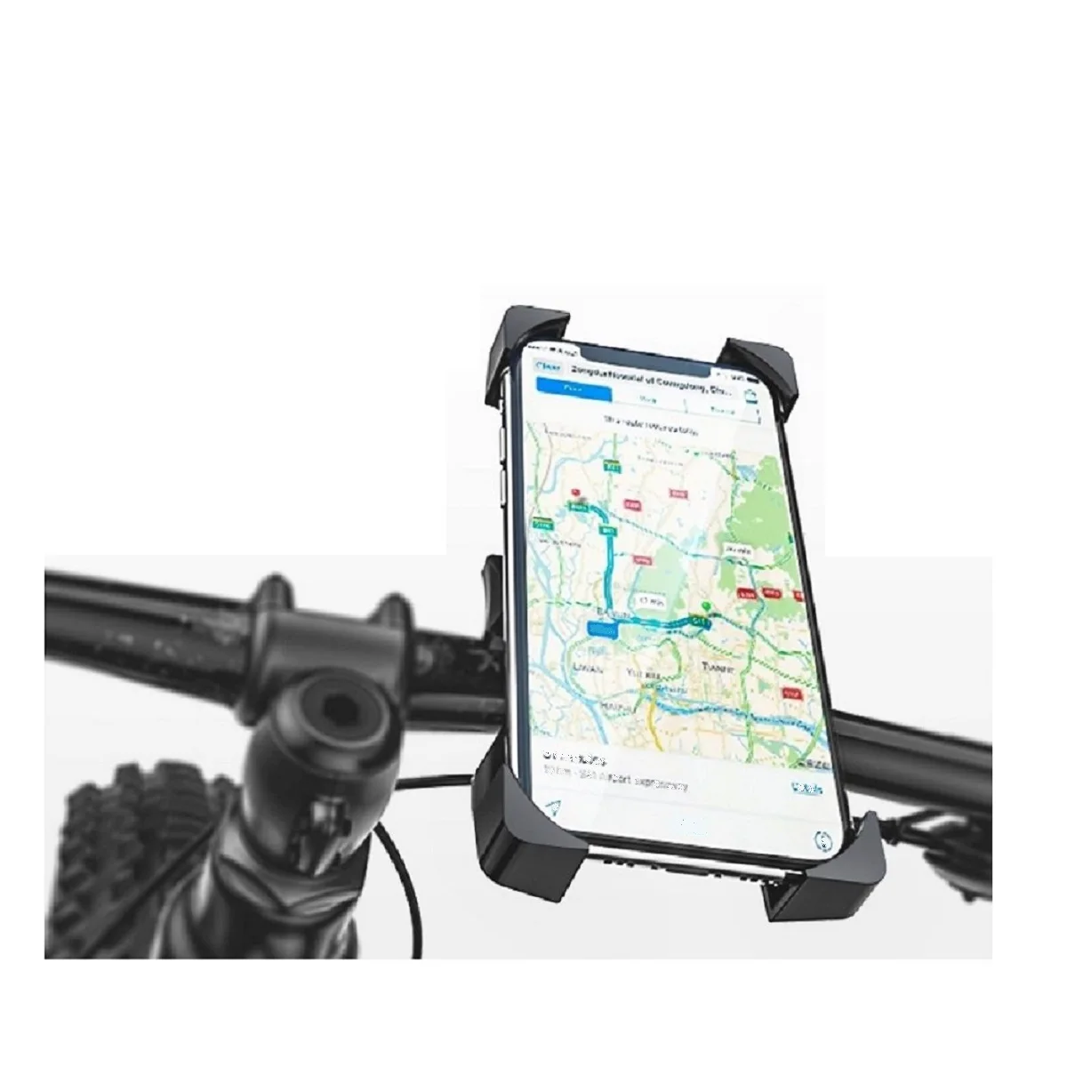 для Mi Redmi Note 11R (2022) Автоматическая опора для Рулей велосипедов и мотоциклов - Черный