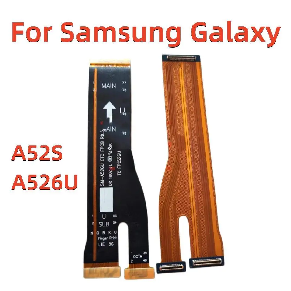 Для Samsung Galaxy A52S A52 5G A5260 A526B A528B Материнская плата Разъем для основной платы ЖК-дисплей USB Гибкий кабель